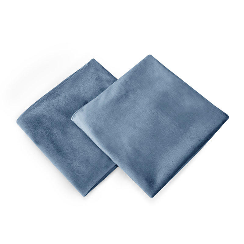 Frith Square Throw Pillow Cover, Stone Blue, 56cm H x 56cm W x 1cm D