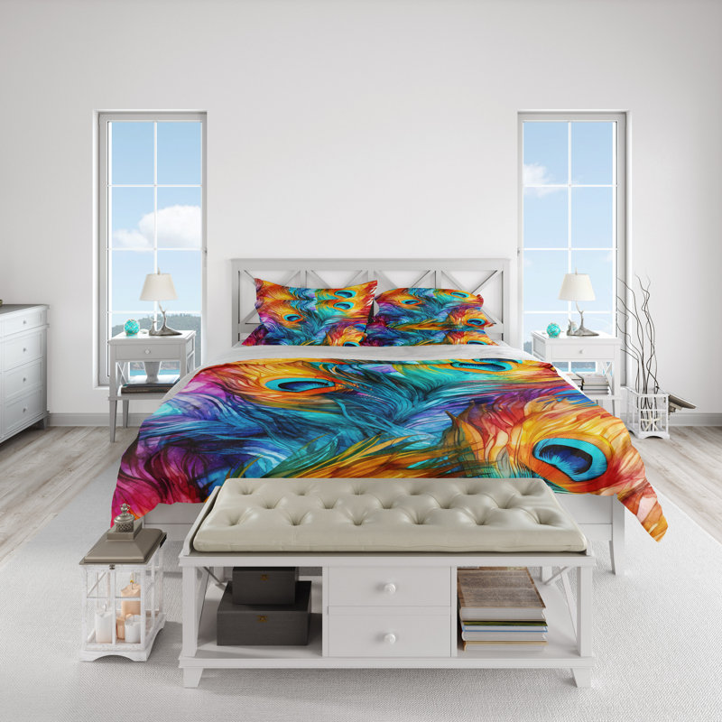 Abstract Duvet Cover, King Duvet Cover + 2 King Shams