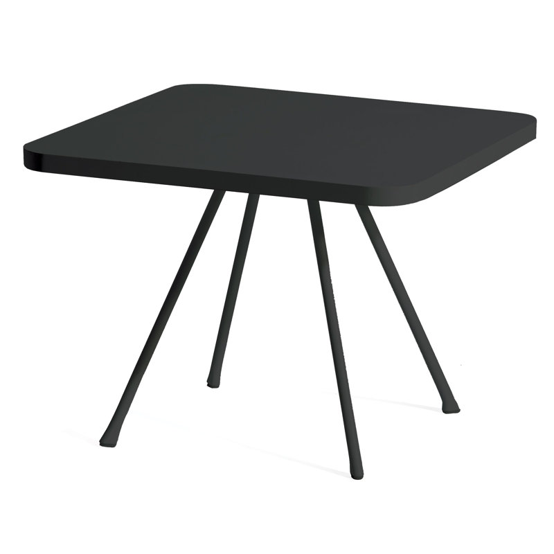 Attol Outdoor Square Coffee Table, Anthracite, 17.63" W x 17.63" L x 19.19" H