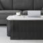 Coffee Table, Stone‑Effect Marble Top with Hidden Storage-1390333306