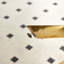 Ensemble de salle à manger 1 + 4,5 pièces, table de salle à manger à pieds en métal Mid-Century pour 4-6 personnes avec plateau en verre, table de salle à manger à piédestal, table basse de loisirs-1374855480-1374855486