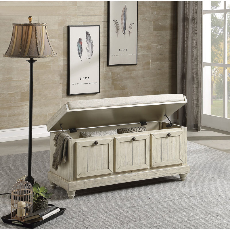 Meuble de rangement en bois massif 1pc, Blanc