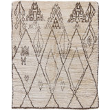 Vintage One-of-a-Kind Rectangle 4'10" X 5'8" Hand Knotted Area Rug