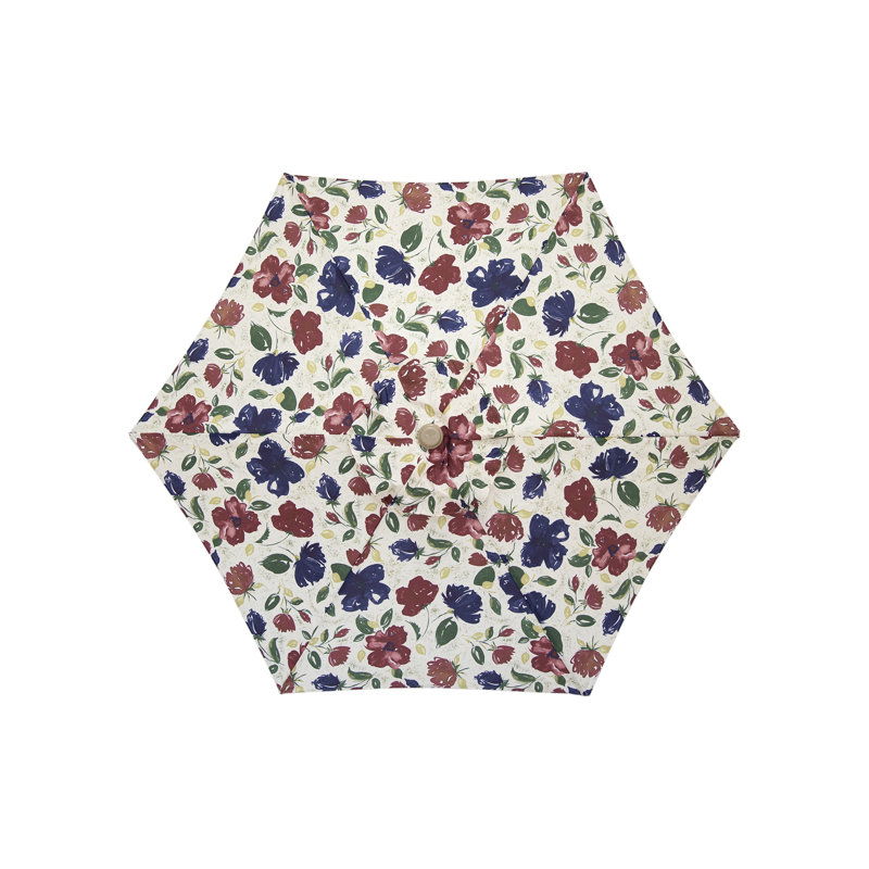 Parasol 7 ', Motif floral rouge