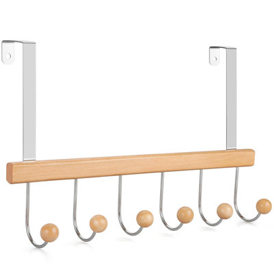 Crochets pour suspendre au-dessus de la porte, crochets à serviettes pour salle de bain, porte-manteaux à suspendre au-dessus de la porte, cintres de porte en bois