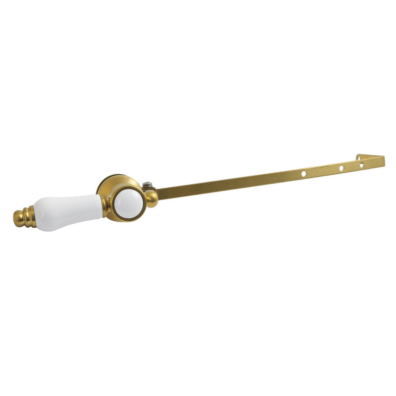 Levier de réservoir de toilette universel à fixation avant ou latérale Kingston Brass Kingston, Laiton brossé