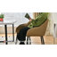 Modern Dining Chairs Suede With Thickened Seat Cushion and Cross-Hatch Pattern Design-673631206-673913368