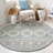 Muhtar Hand Tufted Wool/Cotton Floral Rug in Ivory/Gray-573339028