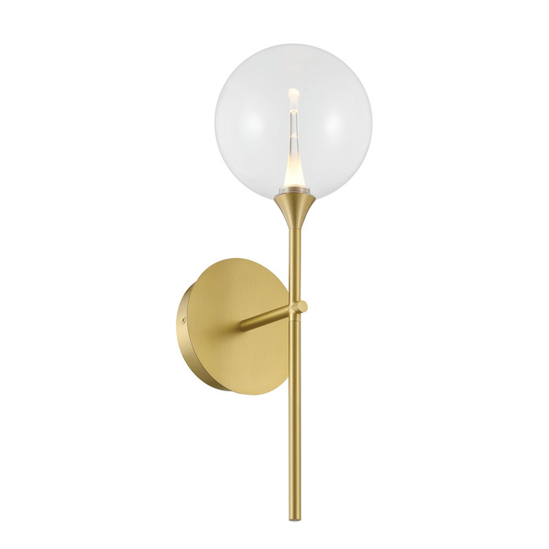 Iissa, Wall Sconce, 19",, Clear, Gold
