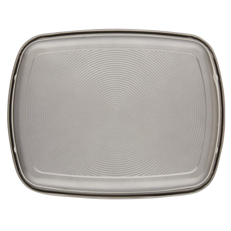 Circulon Total Bakeware Nonstick Roasting Pan / Roaster with Rack, 17-Inch x 13-Inch, Gray