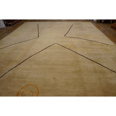 Vintage Large Size Modernist Mid Century Modern Ecuadorian Art Rug