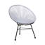 Chaise de patio d'extérieur en vinyle Acapulco avec cadre (ensemble de 2)-906572781