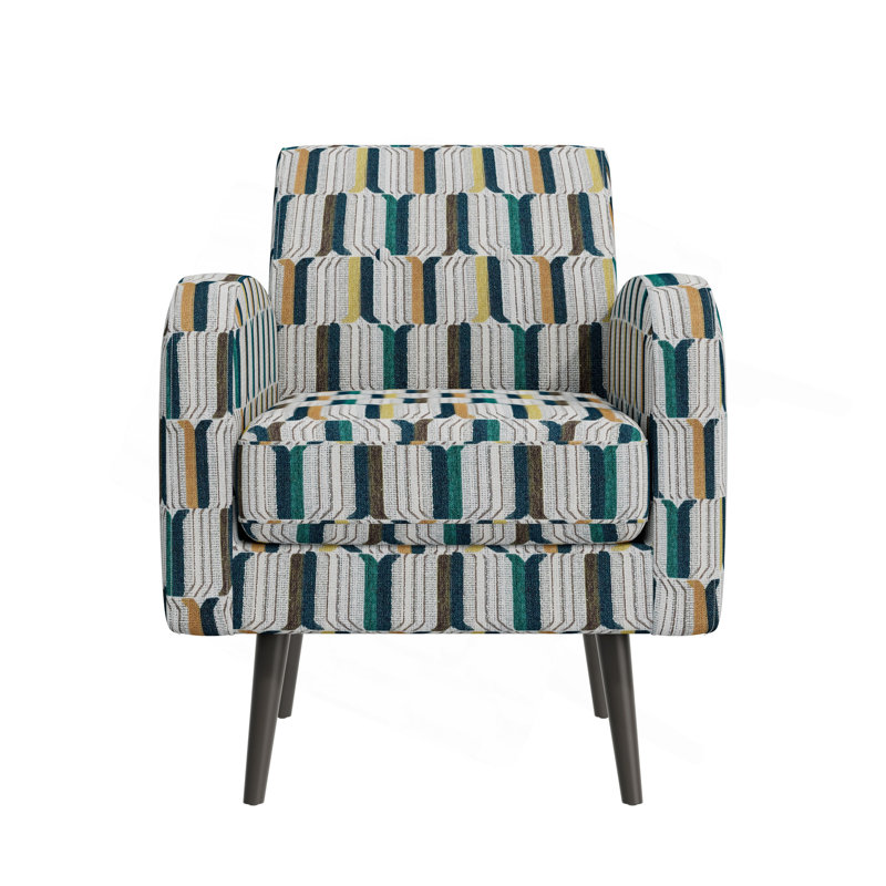 Chaise avec accoudoirs Darien, Jaune