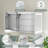 Recessed or Surface LED Mirror Medicine Cabinet, Defogger, Touch Sensor, 3 Colors, Dimmer, Outlets and USBs-472285235