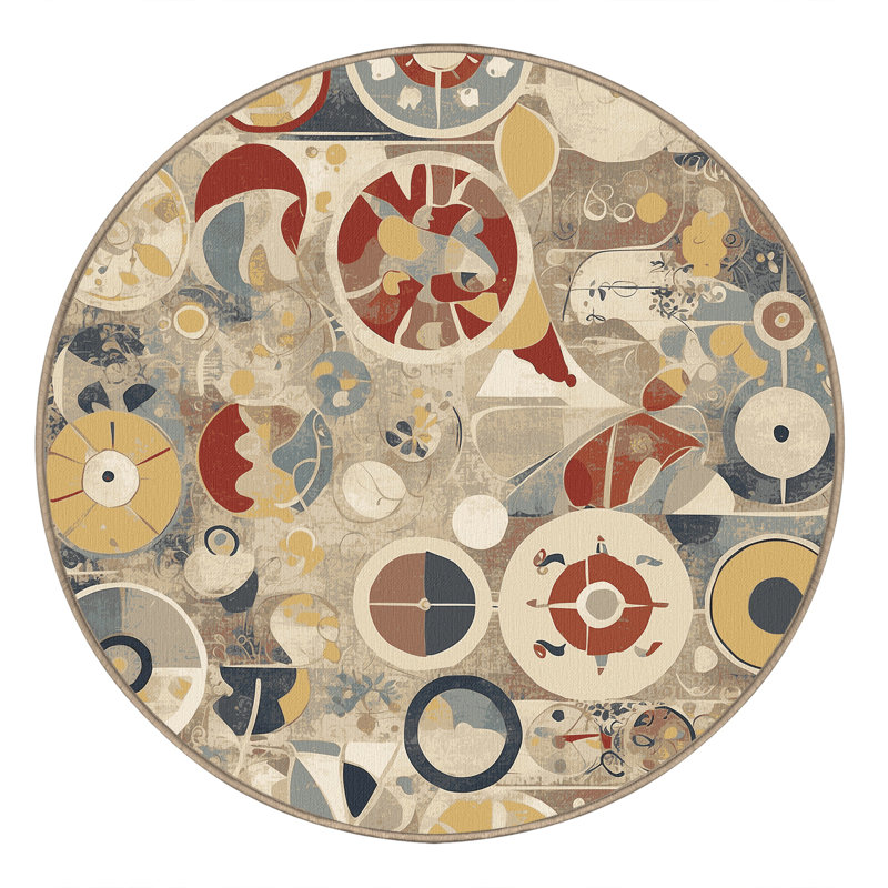 Retro Flex Rug, Rond 8 pi