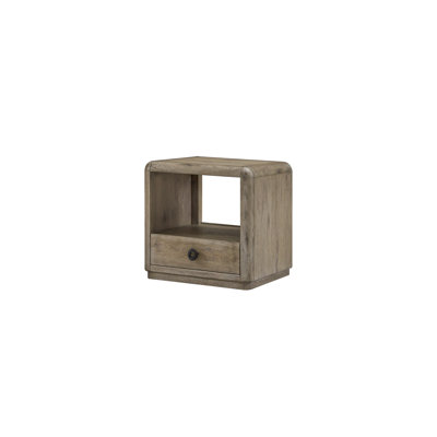 Zina End Table with Drawer – English Knotty Oak