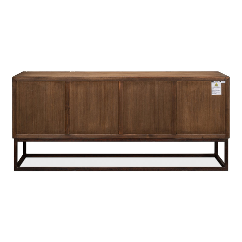 Aztec 80'' W Solid Wood Sideboard, Brown