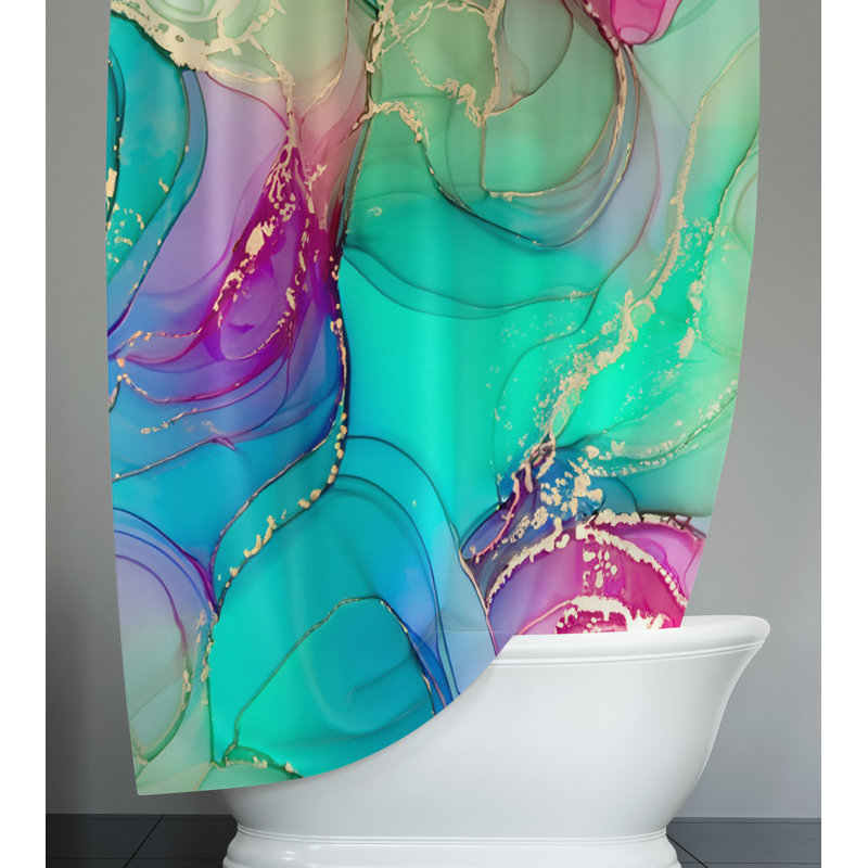 Rideau de douche Dornisha, H 93 po x l 70 po