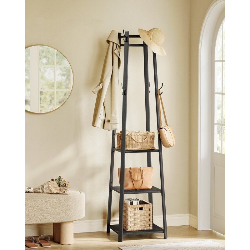 Freestanding 8 - Hook Coat Rack