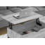 Table basse, L 42 po, rectangulaire, cocktail, plateau relevable, gris, métal noir, contemporain, moderne-354920692