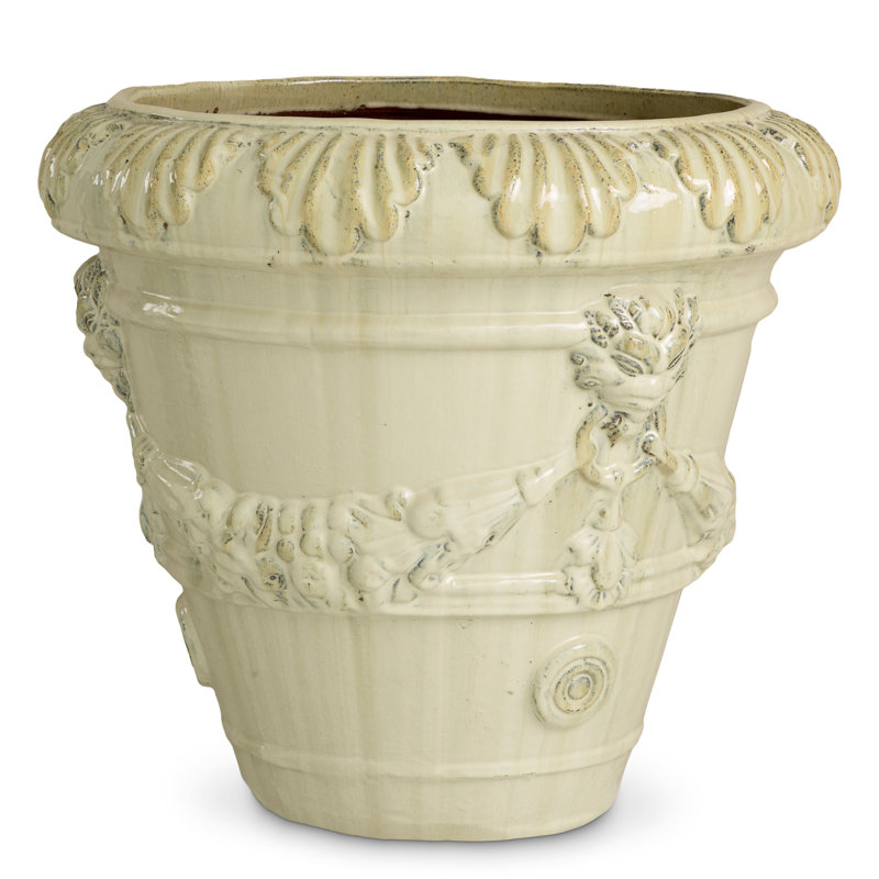Toulon Ceramic Planter, Sand