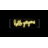 Hello Gorgerous 20" Contemporary Glam Acrylic Box USB Operated LED Neon Light, Yellow