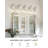 5 - Light Dimmable LED Vanity Light, Fluted Ripple Glass Shade, Industrial Vanity Lighting Fixtures-559466290