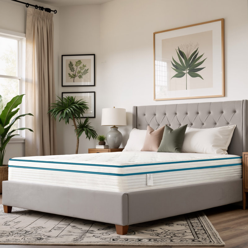 Pocket Spring Mattress in Knitted Fabric, High Rebound Foam with Breathable Design, White Colour Fast Dispatch From UK Warehouse – Dispatched Within 2 Days