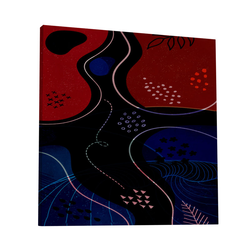 Un chemin bien choisi - reproduction sur toile tendue, H 8 po x l 8 po x P 1,5 po