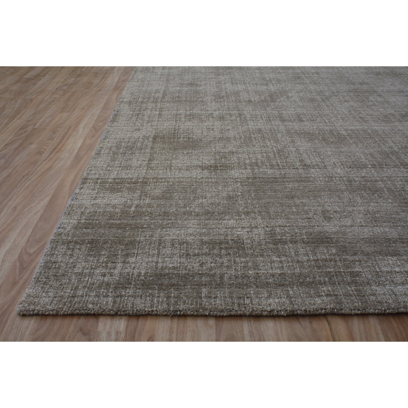 Tapis brun tissé à la main Hyannis, Rectangle 9 pi 6 po x 13 pi