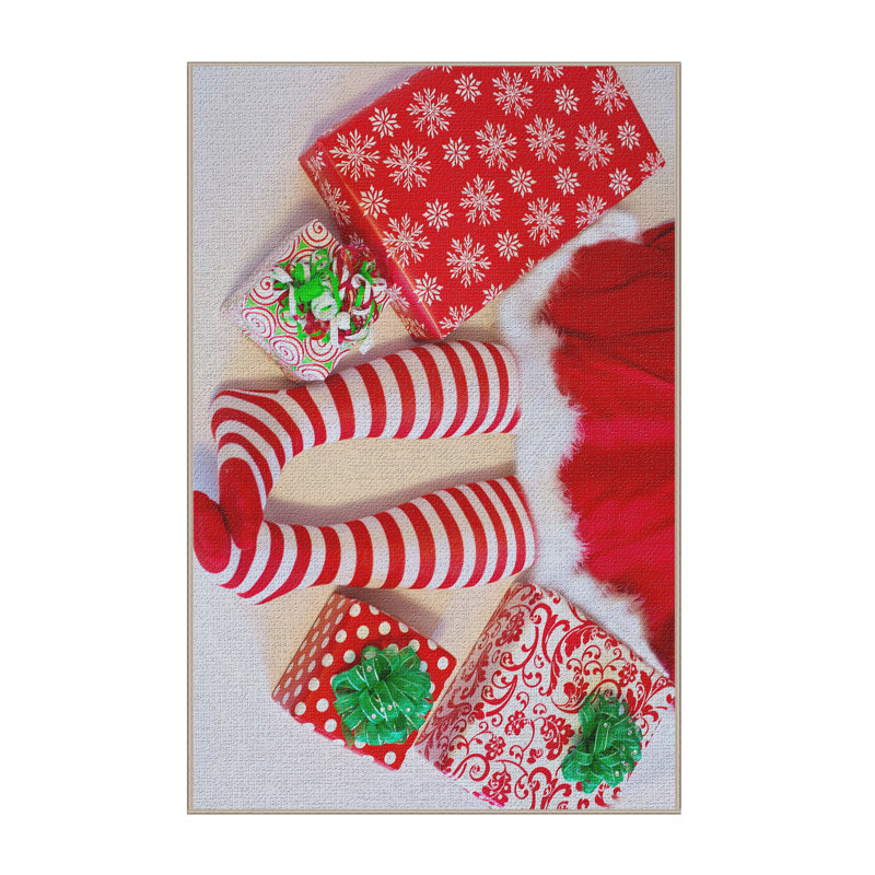Tapis rouge elf du père noël, Rectangle 2 pi x 5 pi