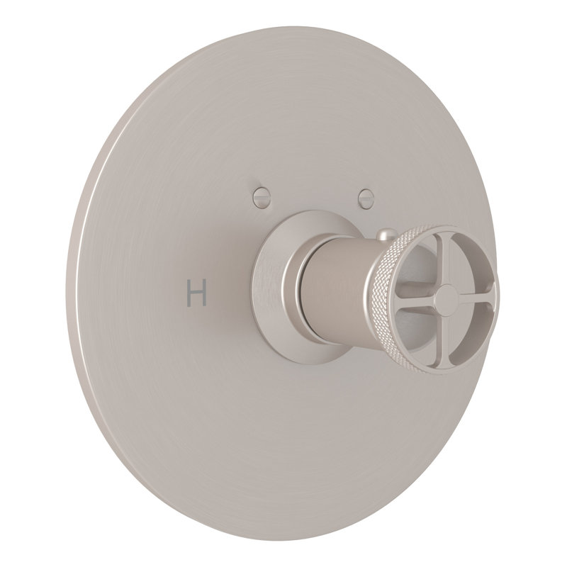 Campo 3/4" Thermostatic Trim without Volume Control, Nickel satiné