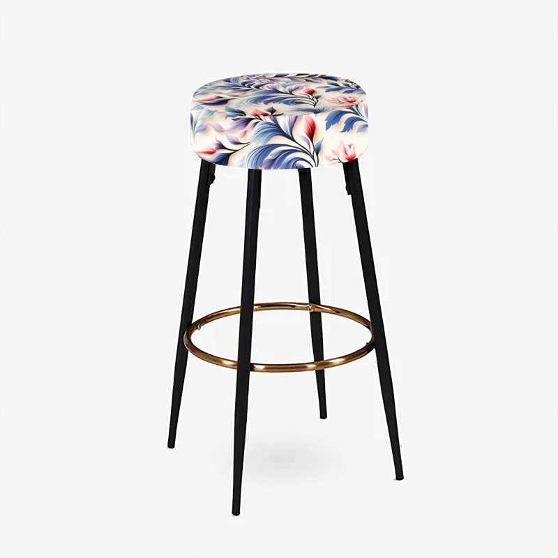 Ensemble de 2 tabourets de bar Ethno