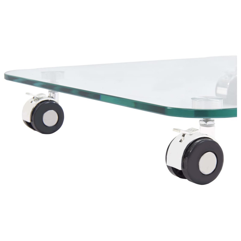 Brette Glass Top C Table End Table