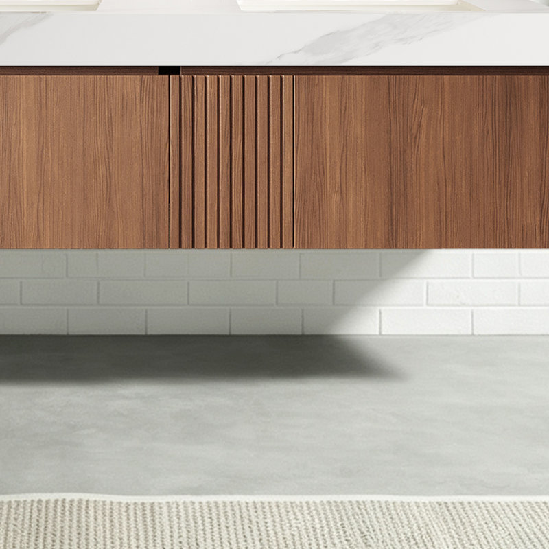 Meuble-lavabo mural de luxe de style moderne Mid-Century