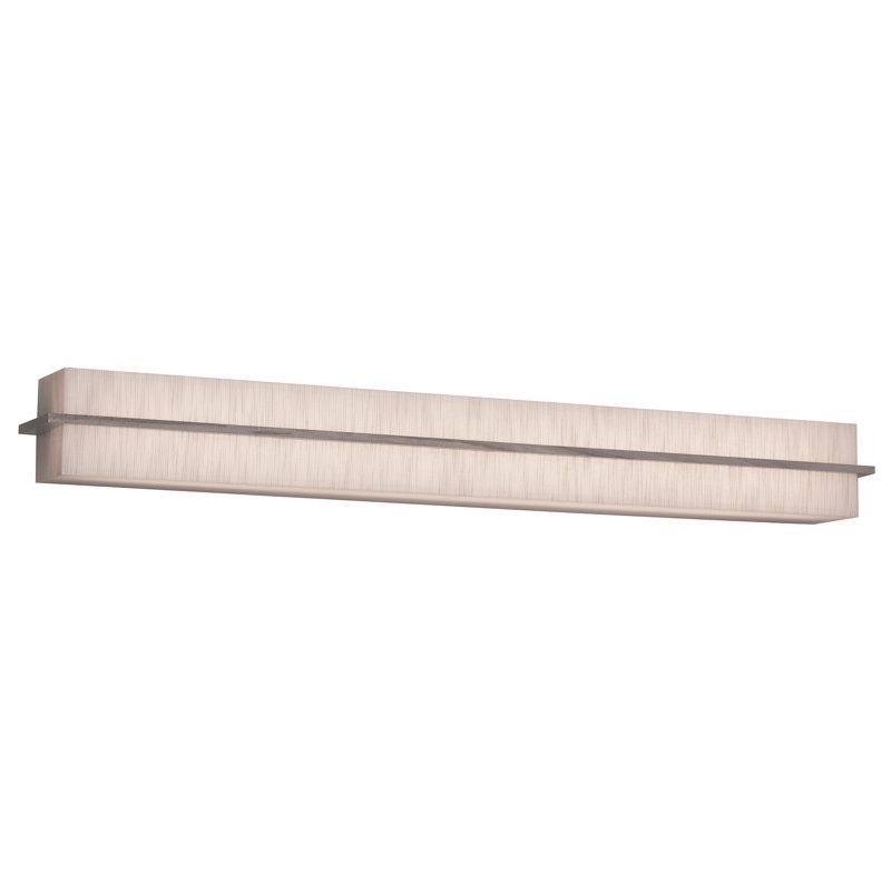 Dimmable LED Vanity Light, Jute, Weathered Gray