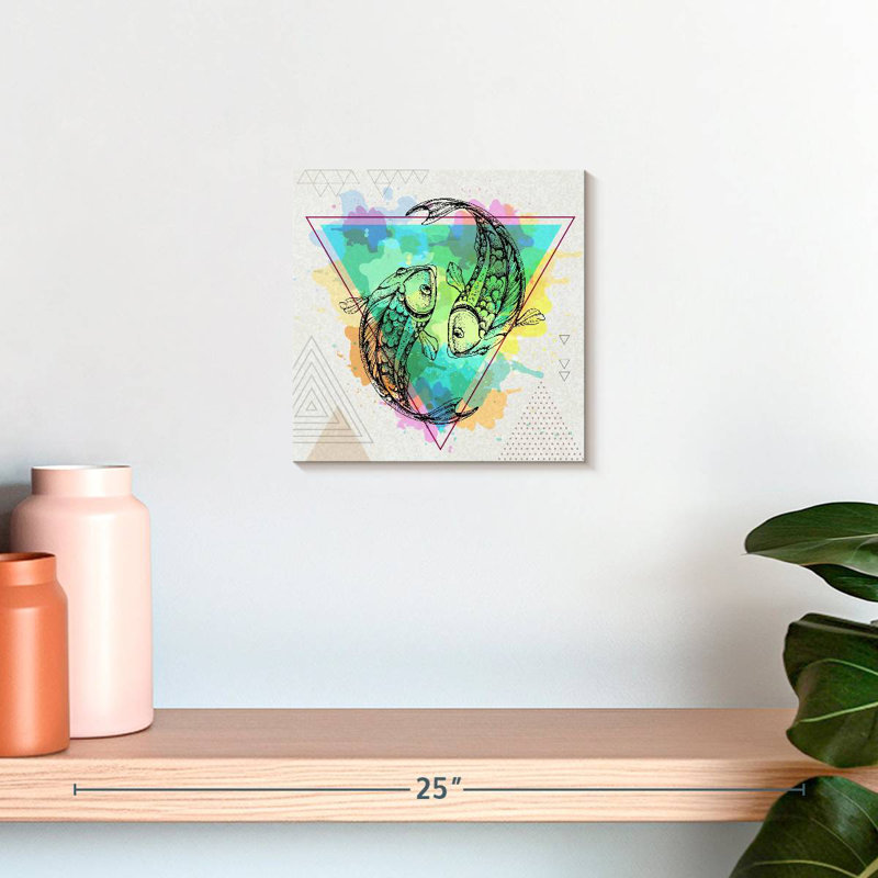Javetta Geometric Pisces, 10" H x 10" W