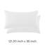 Ensemble de 2 taies décoratives matelassées en microfibre à bordure carrée et à bords passepoilés Southano Fine Linens, lot de 2, 20 po x 36 po, blanc éclatant-324762885-399142844