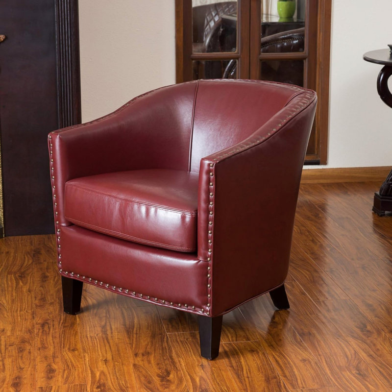 Chaise d'appoint simple, chaise rembourrée, Rouge