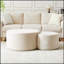 Ensemble de 2 tables basses emboîtables pour le salon, table d'appoint et repose-pieds en mousse moderne, sans assemblage-88940793
