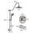 Shower Head With Handheld Shower System With 8" Rain Shower Head With Tub Spout (Roughin Valve Included)