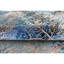Hand Knotted Damask Area Rug in Blue/Gray/Black-424819122