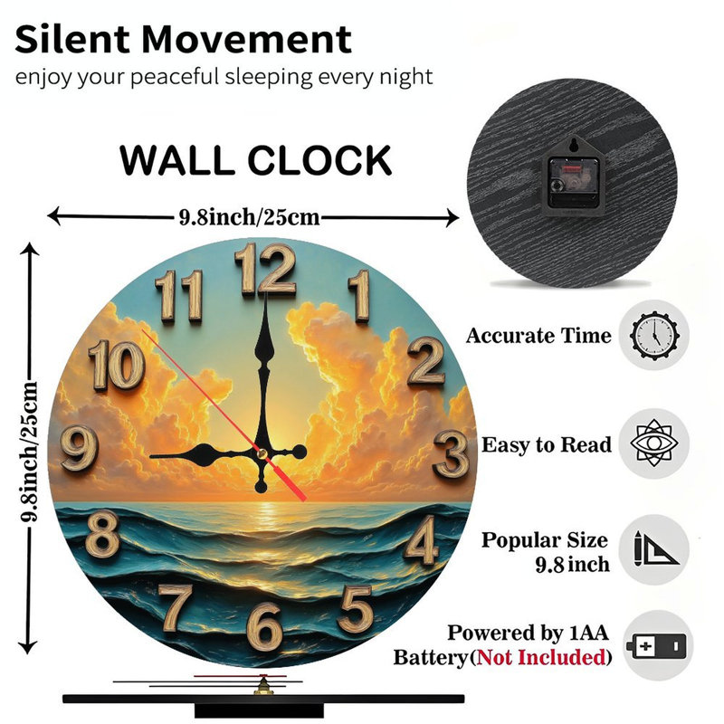 Horloge murale Ocean Sunset