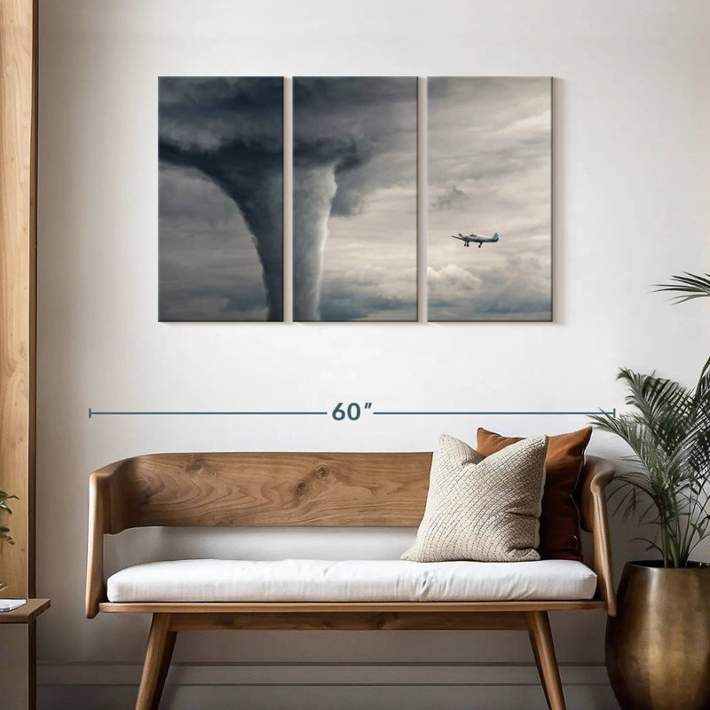 Alvord la tempête, H 28 po x l 45 po