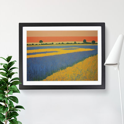 Soulful Bluebell Field - Framed Print