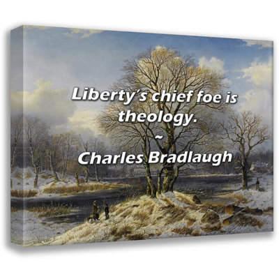 Artsy Quote "Liberty’s chief foe is theology." By Charles Bradlaugh Gallery Wrapped Canvas