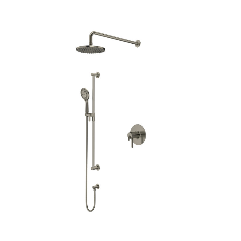 Garniture de douche 323, Nickel brossé