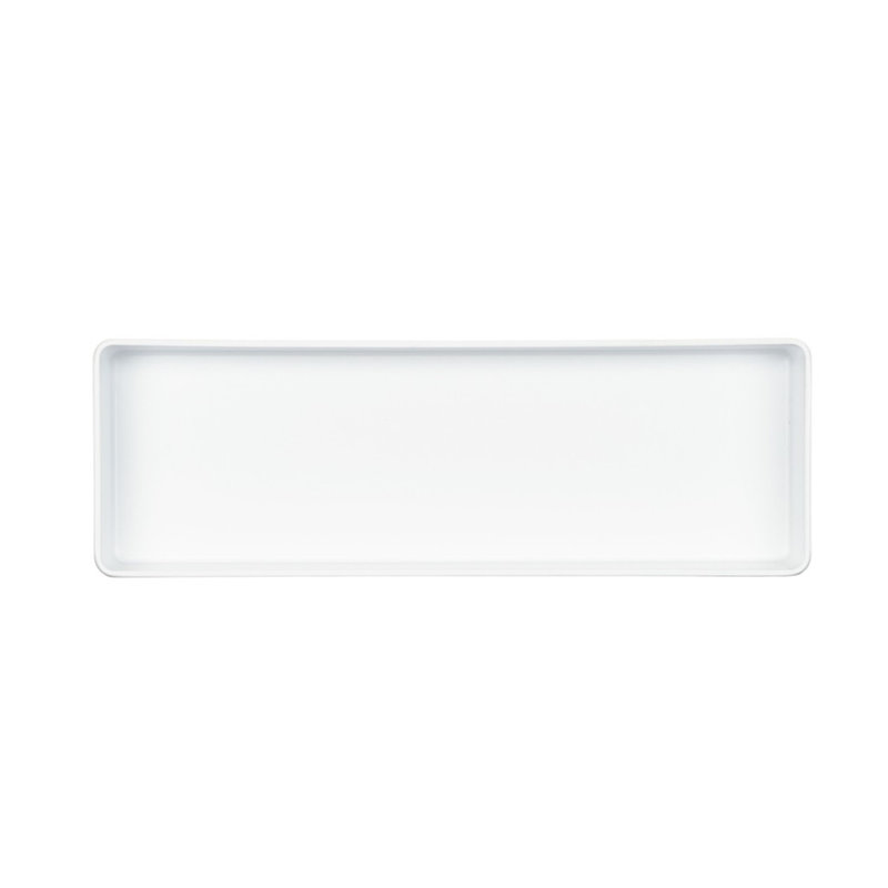 Plateau en mélamine Cal-Mil Hudson, H 3 po x l 18 po x P 6 po, Blanc