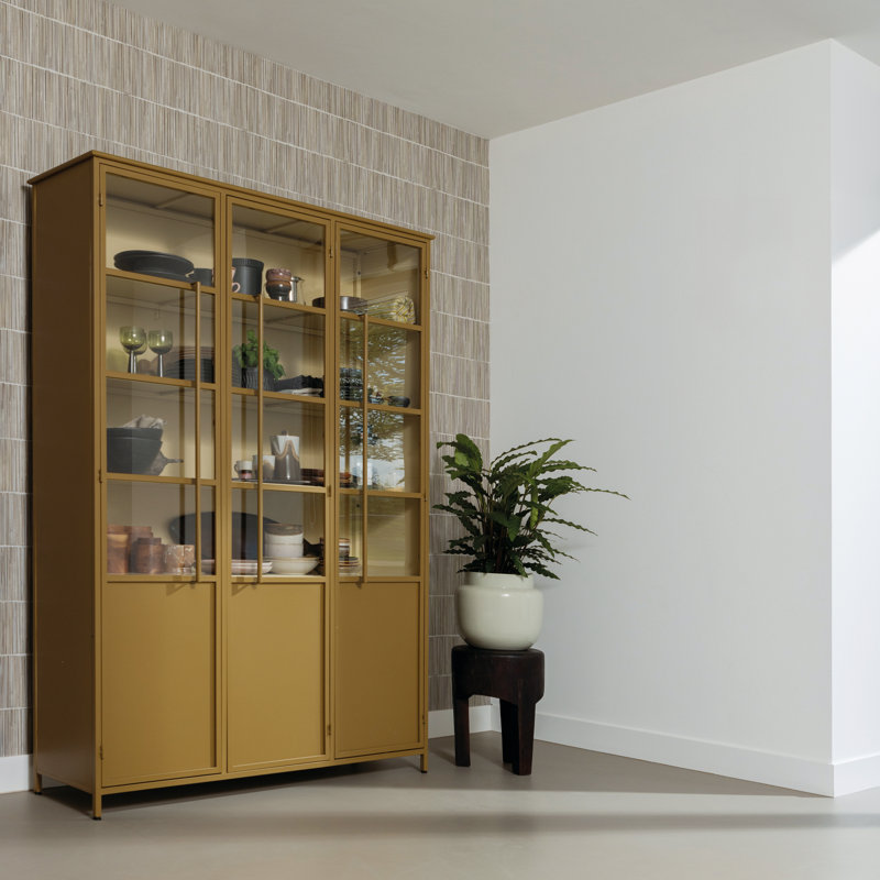 Exhibit Display Cabinet, Yellow