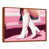 Toile avec cadre flottant brun